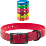 COLLIER CANIHUNT XTREME Polyuréthane 1.9 x 0.25 x 45 cm Boucle Double ROUGE