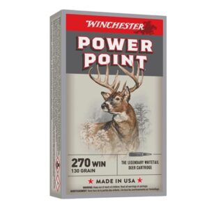 BALLES WINCHESTER POWER POINT CAL. .270 WIN 130GR