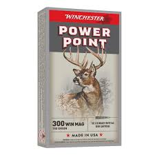 Balles WINCHESTER POWER POINT CAL. .300 WIN MAG 180 GR