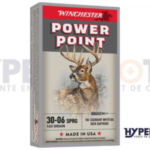 BALLES WINCHESTER POWER POINT CAL. .30-06 165GR 10.6
