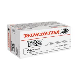 BALLES WINCHESTER T22 CAL. .22 LR LRN TÊTE PLOMB
