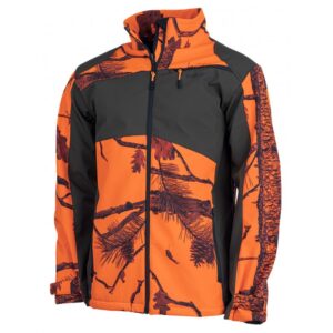 VESTE SOFTSHELL CAMO ORANGE TREELAND
