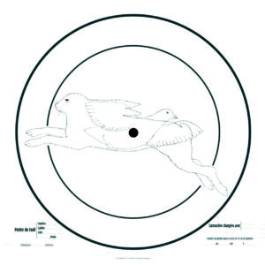 CIBLE D'ESSAI POUR FUSIL 90X90