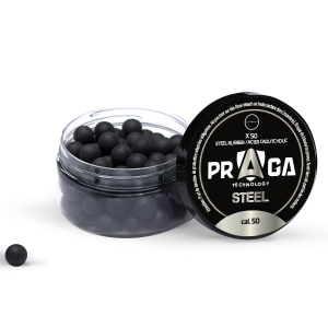 BILLE CAOUTCHOUC ACIER CAL 50 PRAGA