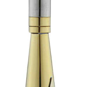 Corne plate Compiègne 12 cm laiton poli Corne