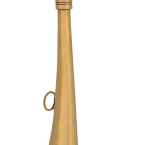 Corne plate Compiègne 16 cm laiton poli Corne