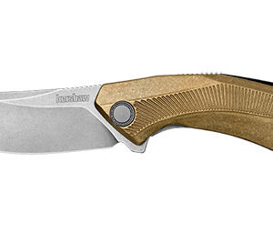 COUTEAU KERSHAW TUMBLER LAME 83MM MANCHE LAITON