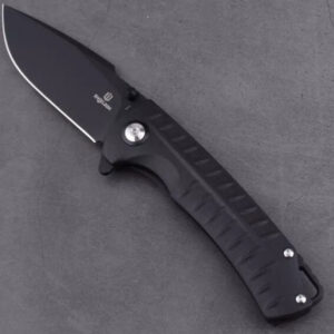 COUTEAU SHIELDON RELICANTH LAME 82MM TITANIUM NOIR