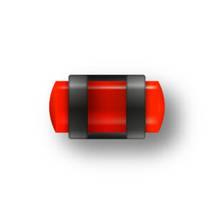 GUIDON FLUO ROUGE AJOURE M4 D4 L9