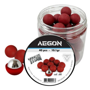 40 billes Titan cal.68 coeur bille acier pour T4E cal.68