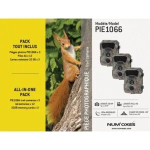 PACK X3 PIÈGE PHOTOGRAPHIQUE NUM'AXES PIE1066 CAMO