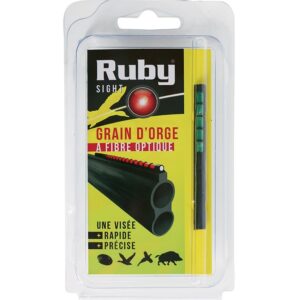 GRAIN D'ORGE A FIBRE OPTIQUE RUBY VERT 120 MM
